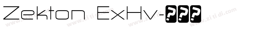 Zekton ExHv字体转换